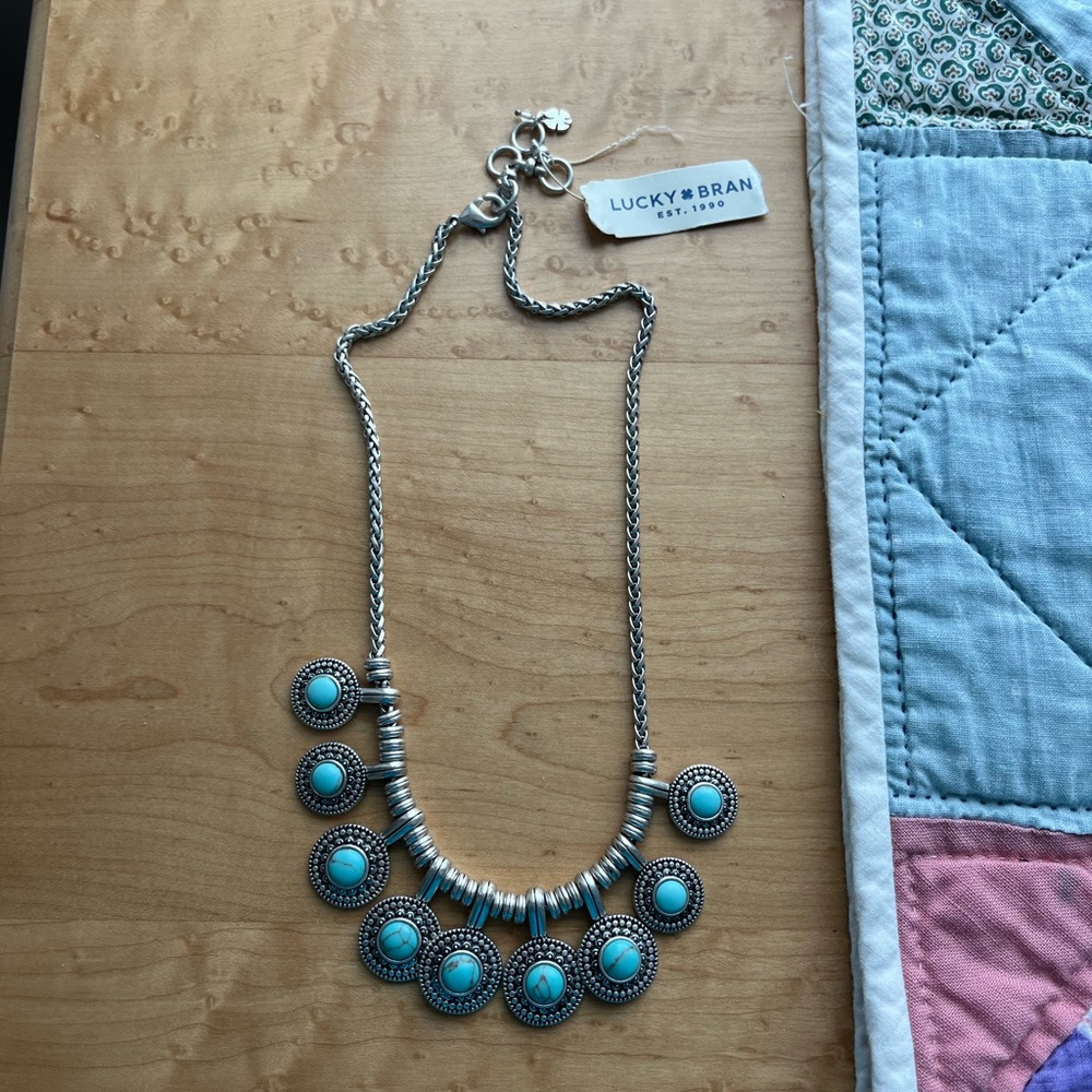 Lucky Brand Turquoise Stone Necklace